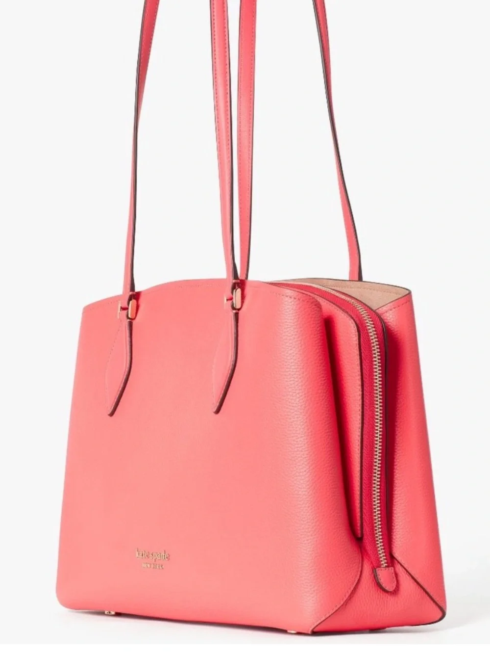 Kate Spade Zeezee Large Work Tote in Coral Pink